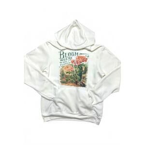 NEW HOT OFF THE PRESS women's bloom sweatshirt in vintage white